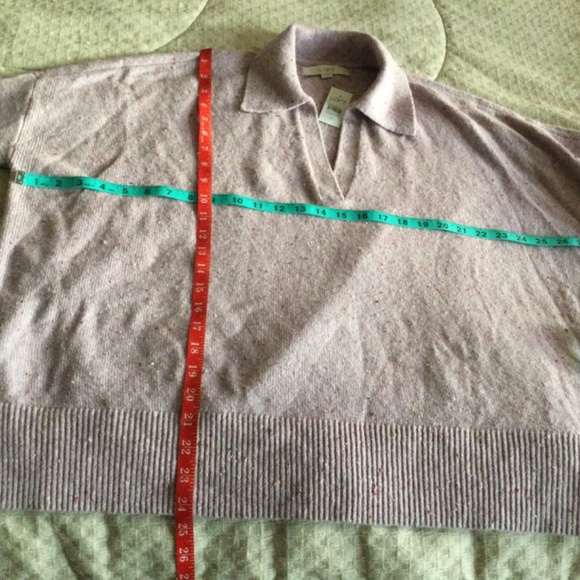 Loft lavender collared sweater very oversized NWT size M - Picture 3 of 8